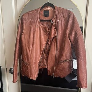 Forever 21 Tan Leather Jacket